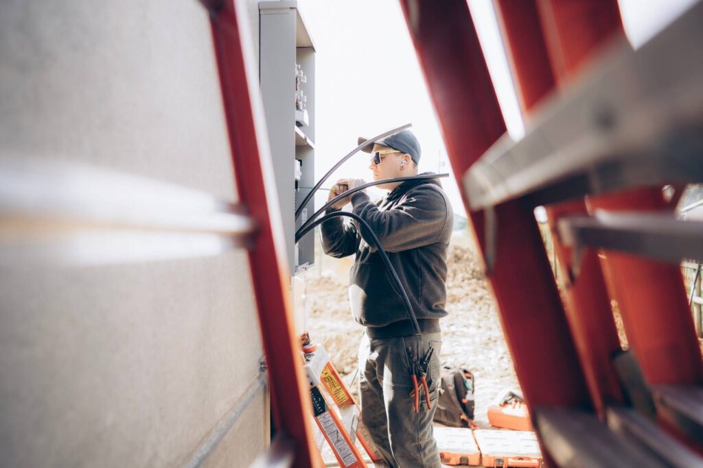 Electrician Sunshine Valley completing residential electrical work